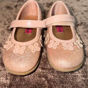 Rachel Shoes Pink Glitter Dress Shoes